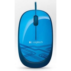 LOGI M105 corded Mouse USB blue